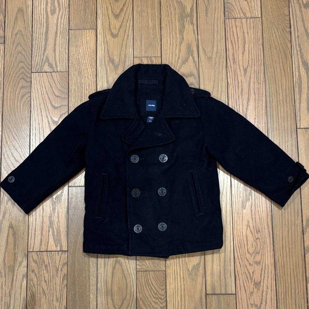 GAP Black Kids Peacoat